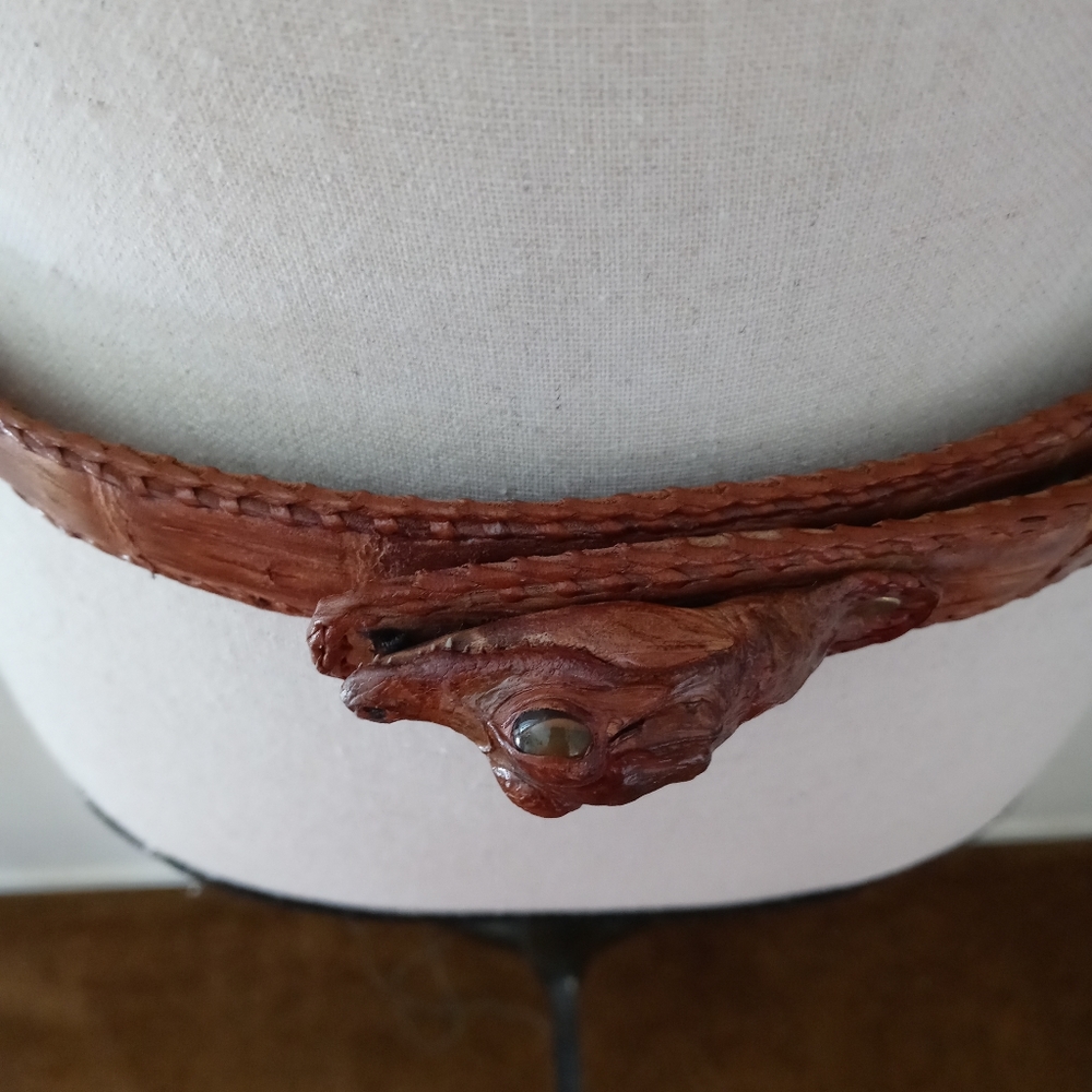 Faux Leather Reptile Belt Very Unique
